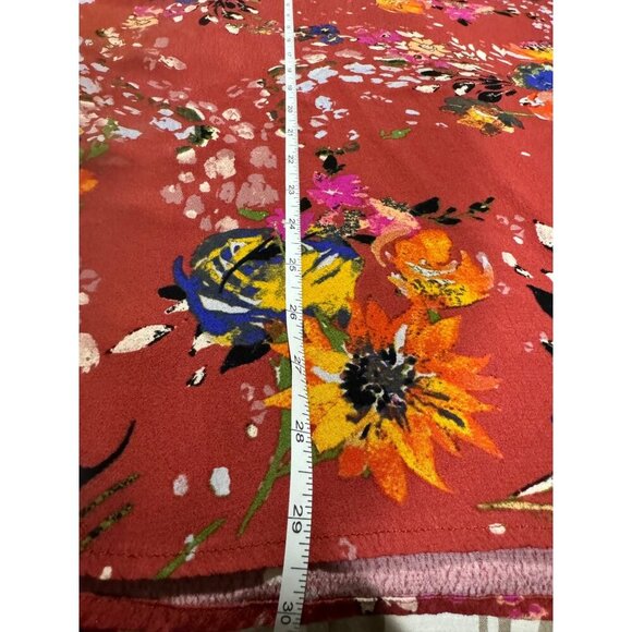 Oddi Women's 3XL Floral Long Sleeve Boho Festival Peasant Loose Fit Blouse - Picture 9 of 9